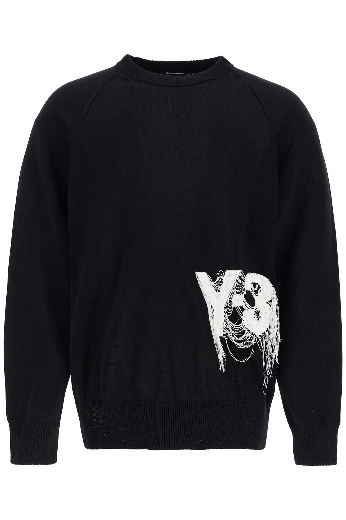 Y 3 Black Recycled Polyester Sweater With Embroidered Logo