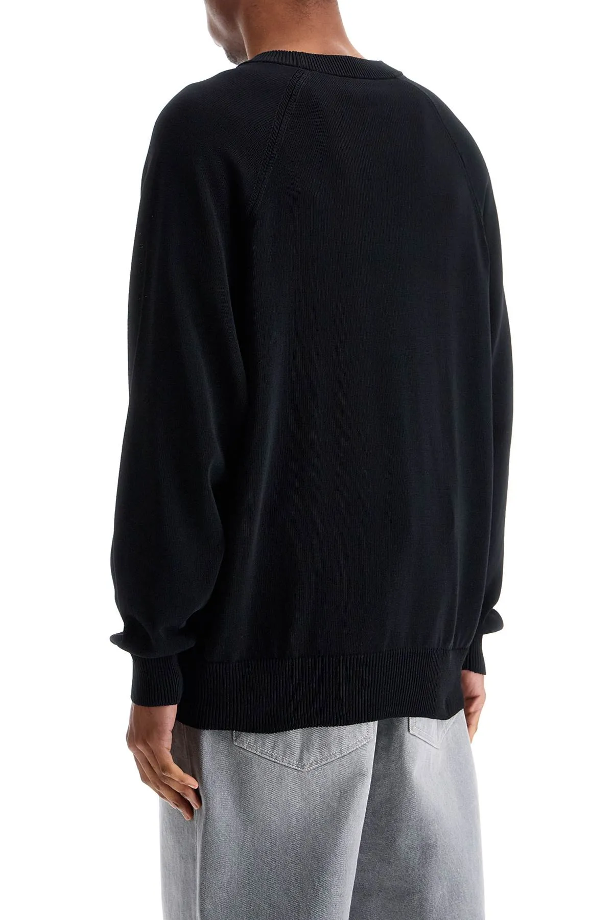 Y 3 Black Recycled Polyester Sweater With Embroidered Logo